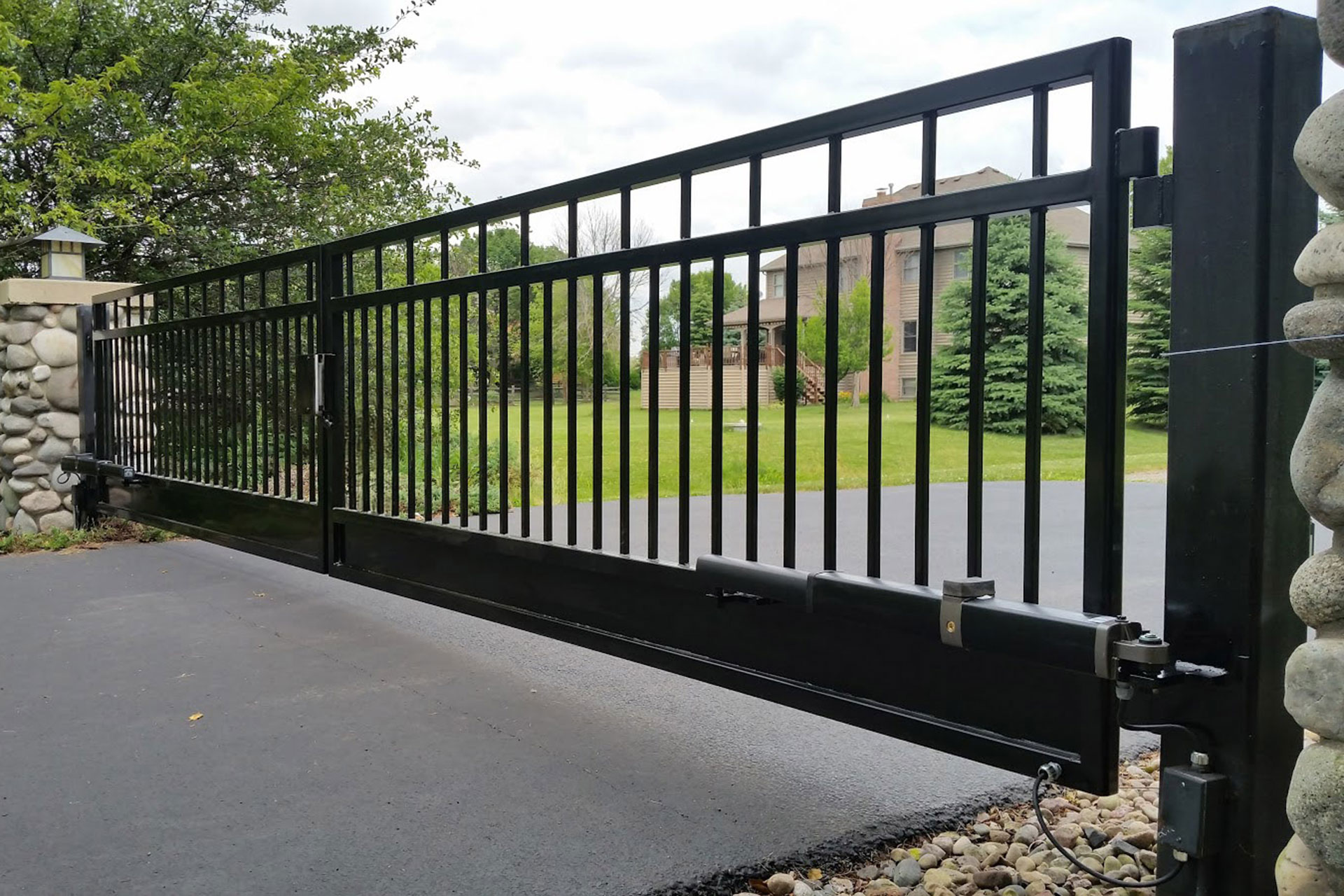 Electric gate installation in London